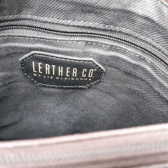 Leather Co Liz Claiborne Grandmacore Shoulder Bag Purse Dark Brown Leather 80s - Picture 9 of 14